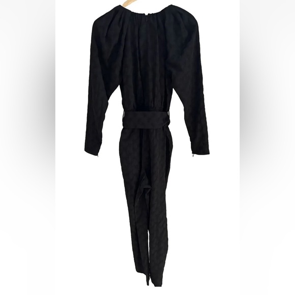 Tanya Taylor Talisia Jumpsuit with Belt in Black with Gold Buckle NWT- Size XS - Picture 5 of 12